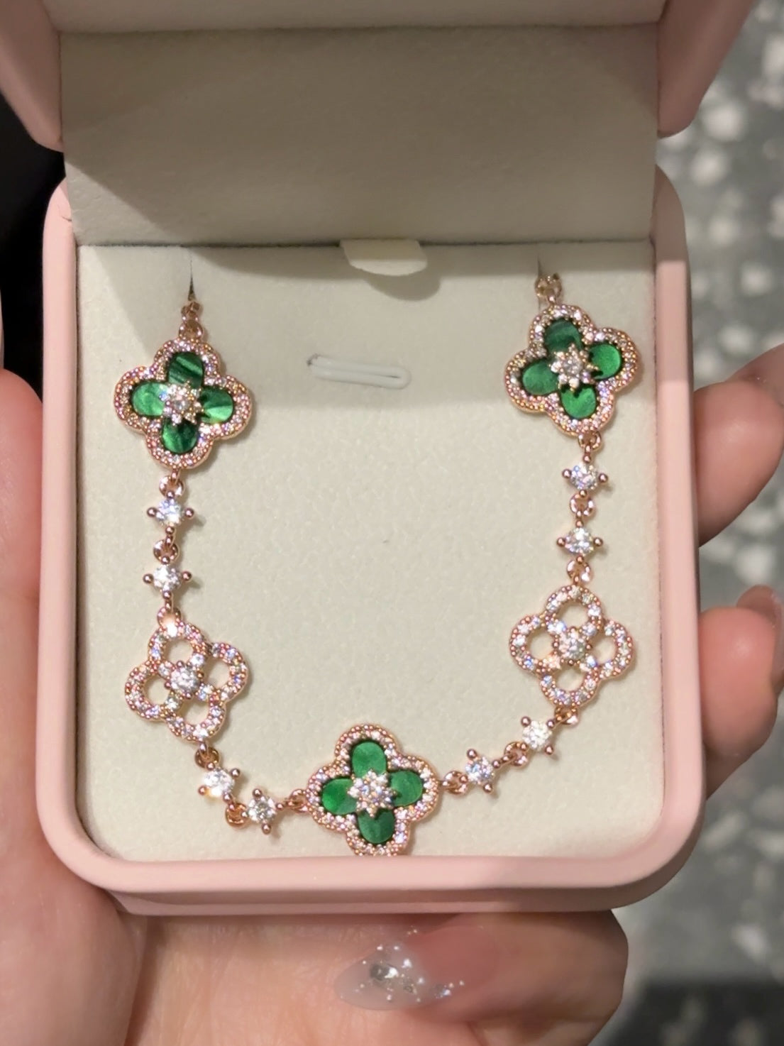 Sparkle Clover Bracelet