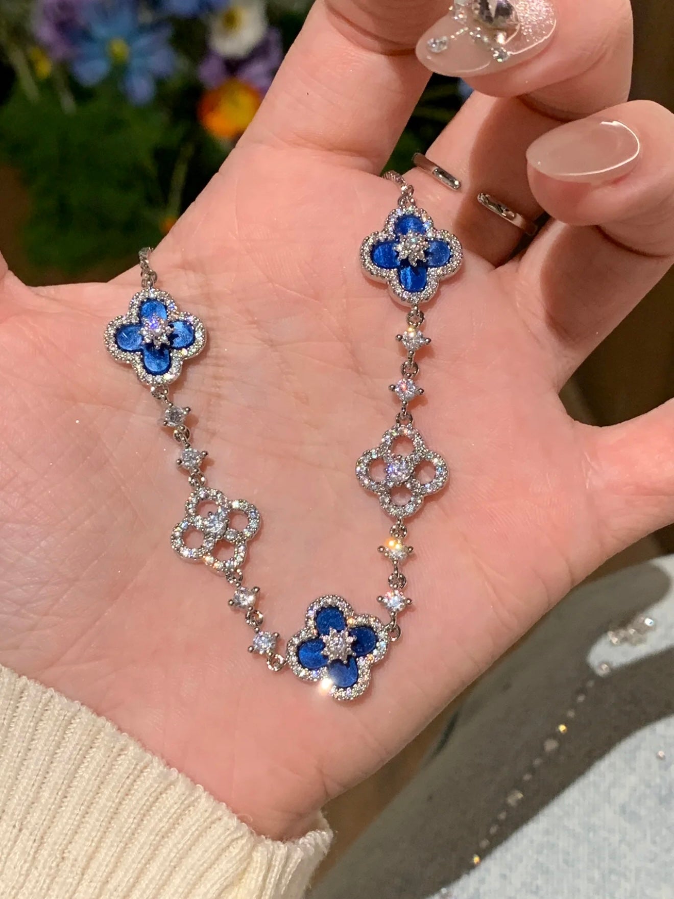 Sparkle Clover Bracelet