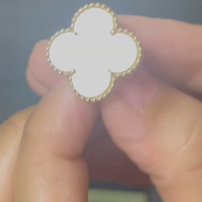 Four Leaf Clover Jewelry Set 18K Gold / Silver